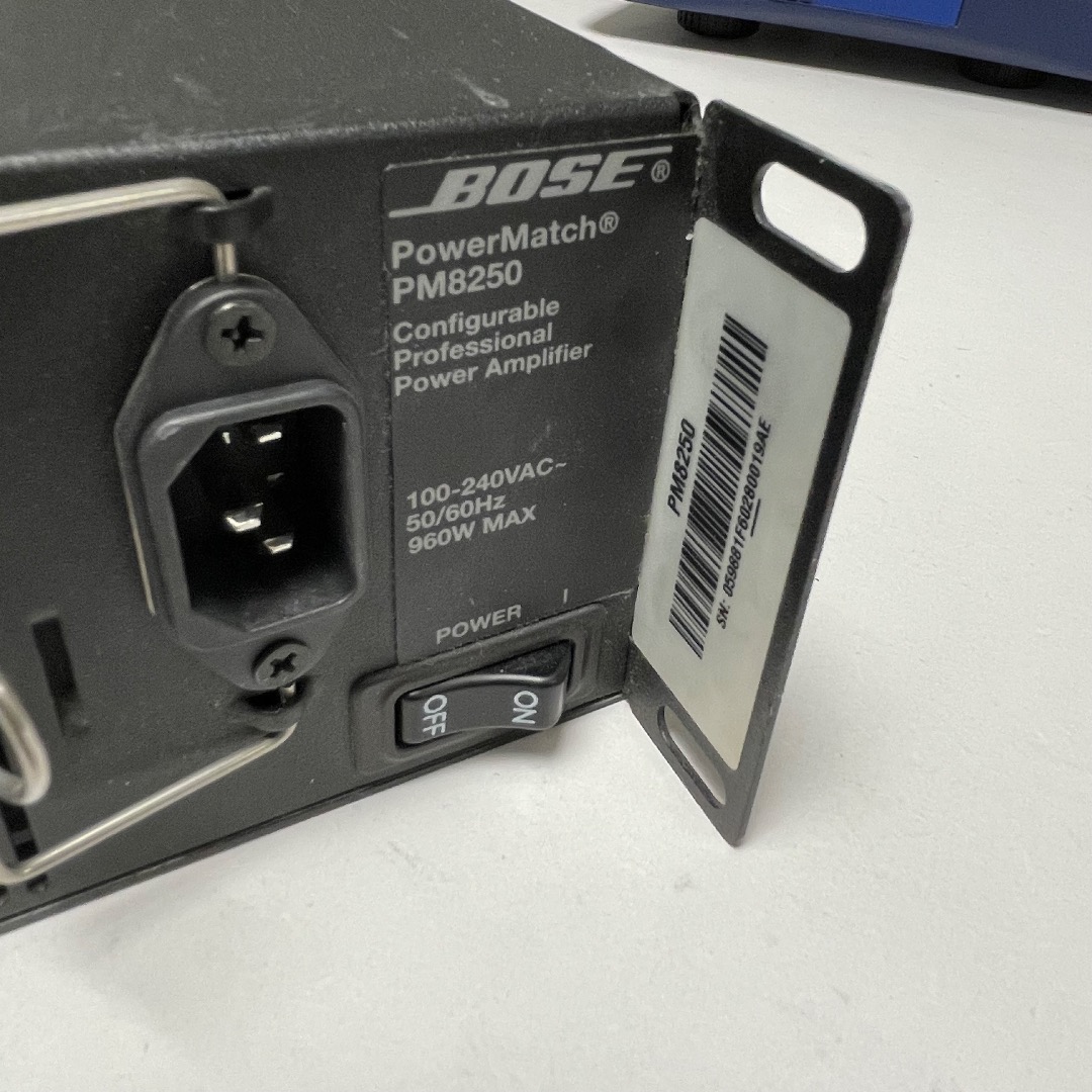 Bose PowerMatch PM8250 Amp config. Power Amp. 8Ch 2000W